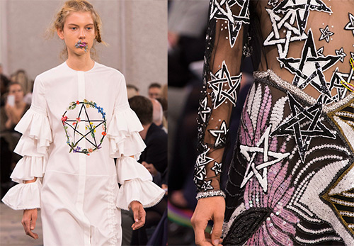 Pentagramme dans les looks à la mode pour le printemps-été 2026