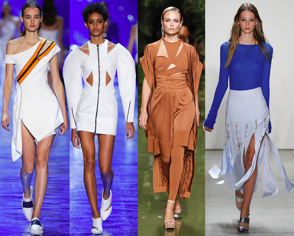 Coupes à la mode sur les vêtements