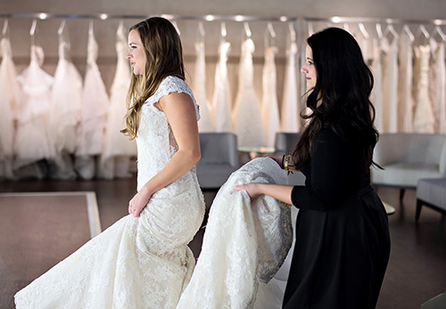 Robe de mariée maillet - courte et avec traine