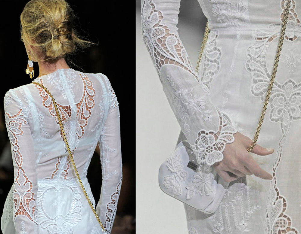 Broderie découpée et vêtements pour femmes à la mode