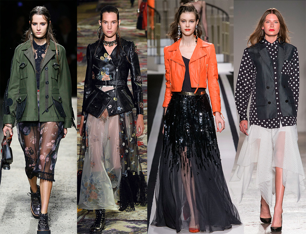 Jupes transparentes chics