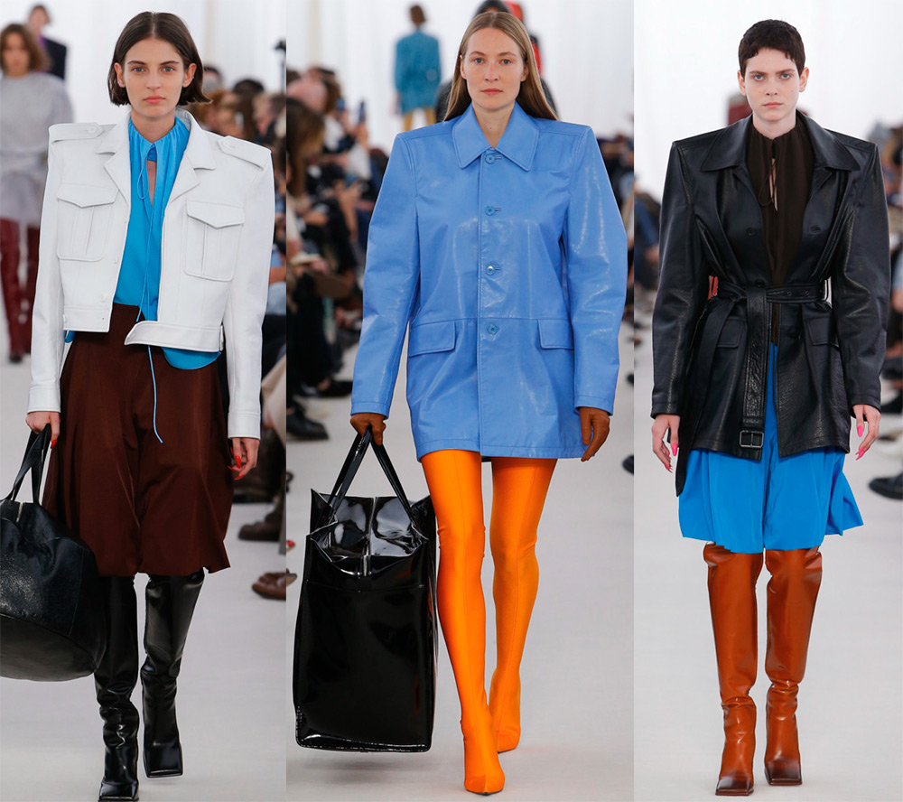 Vestes en cuir Balenciaga