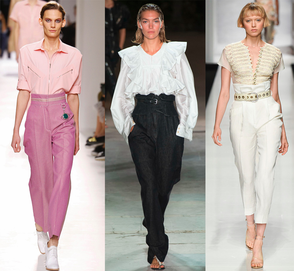 Pantalon taille haute