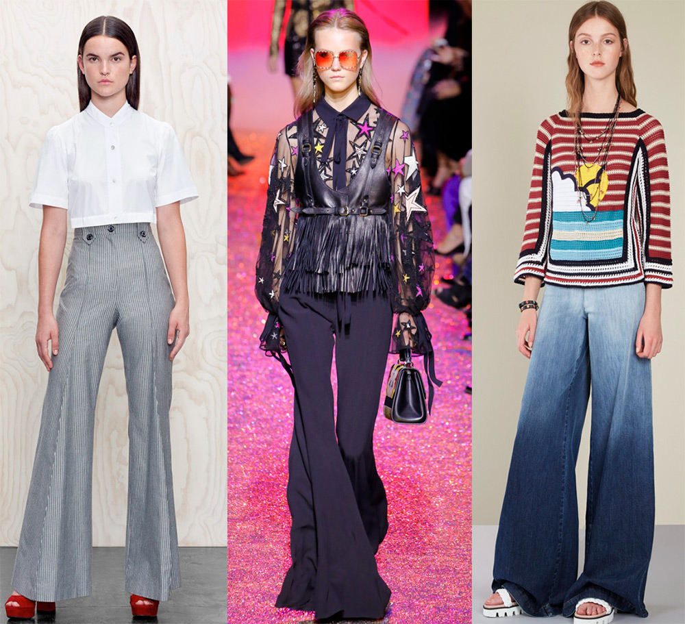 Pantalon évasé à la mode pour femme