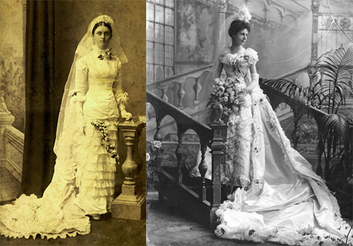 Robes de mariée victoriennes - photos rares