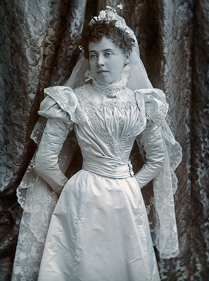 Robe de mariée victorienne