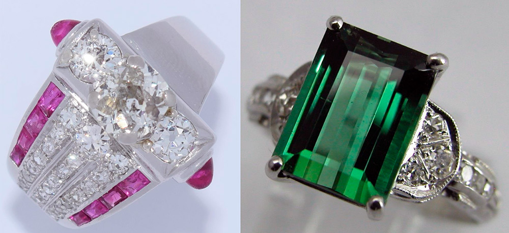 Bagues avec pierres précieuses