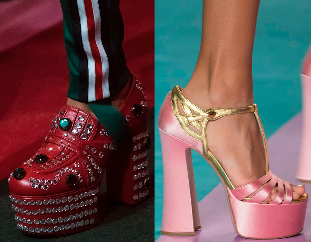 Chaussures à semelles compensées