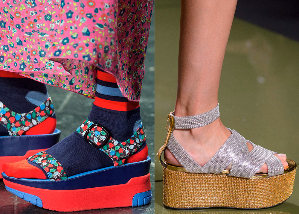 Chaussures plates à plateforme