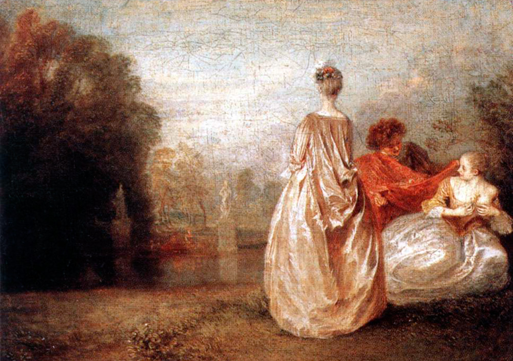 robe plissée Watteau