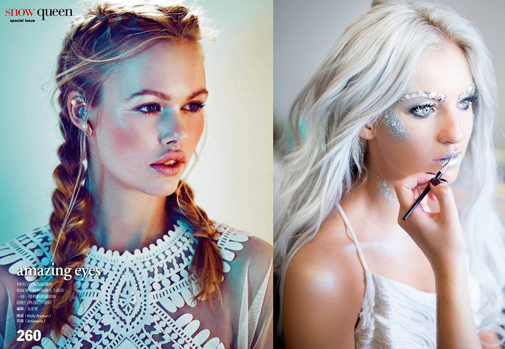 Maquillage Reine des Neiges