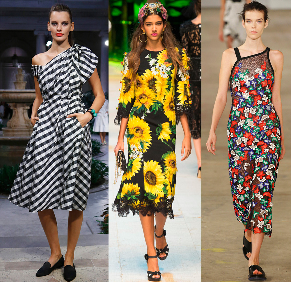 robes rayées et fleuries