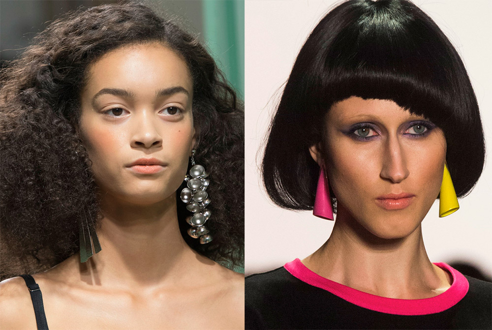 Différentes boucles d'oreilles dans un ensemble