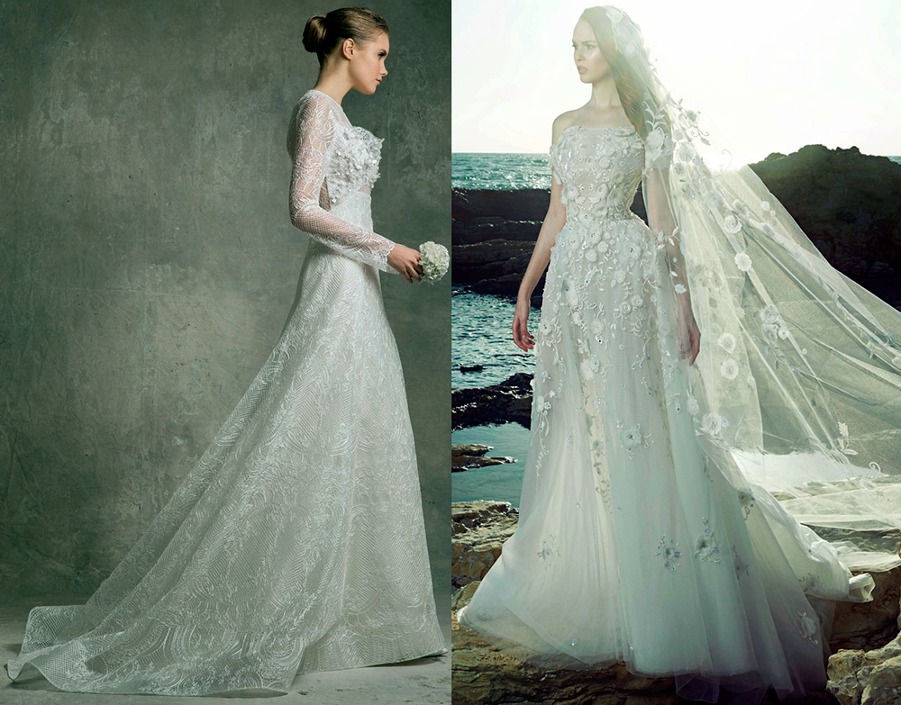 Des robes avec une traîne