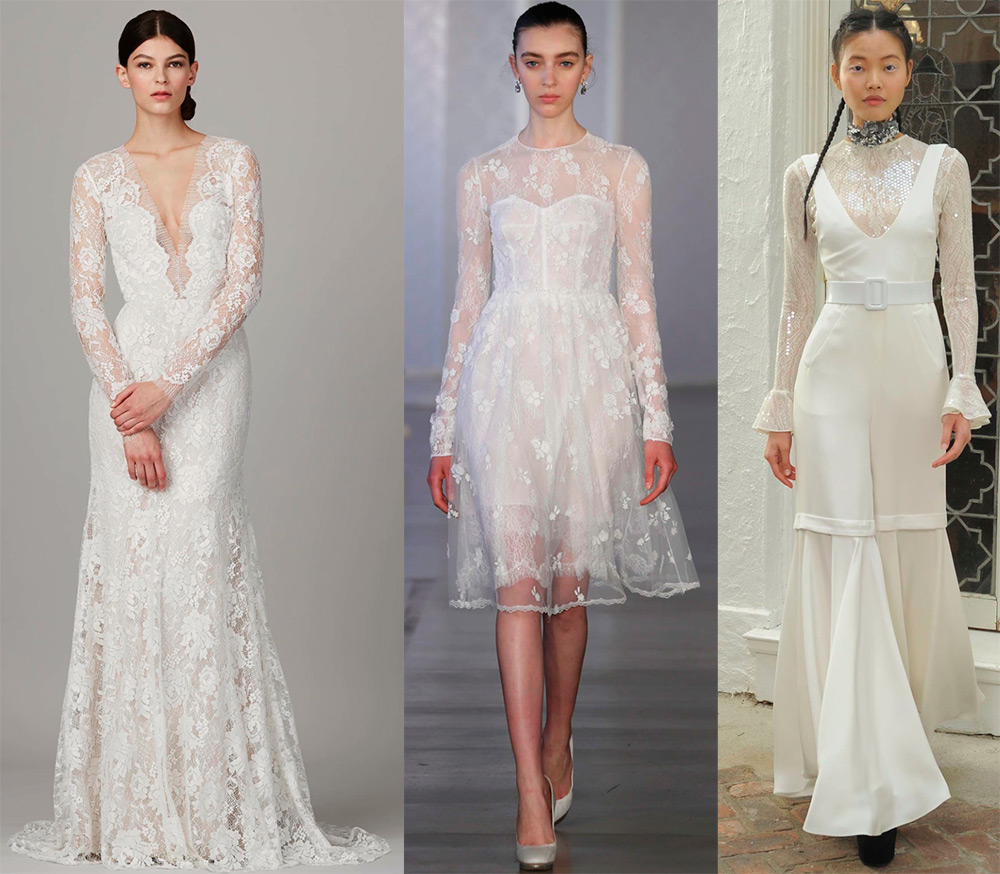 Robes de mariée à manches longues