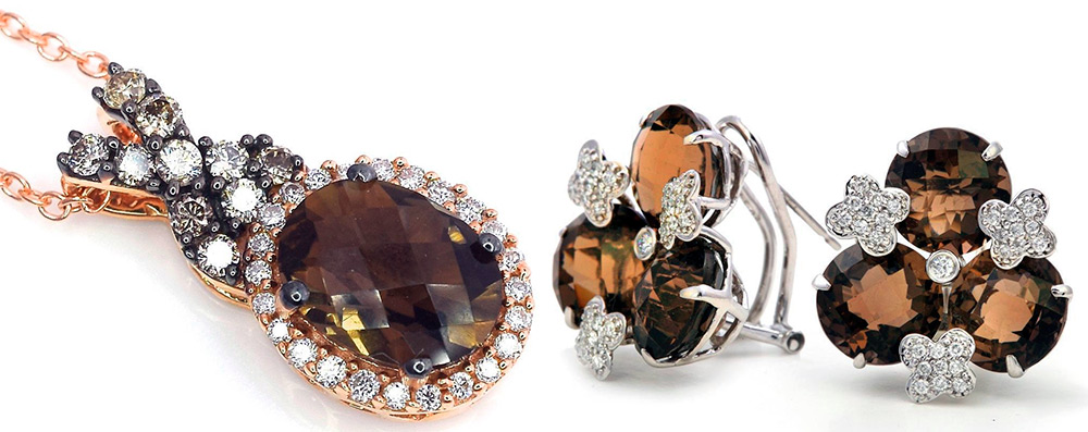 Pierre Rauchtopaz en bijouterie