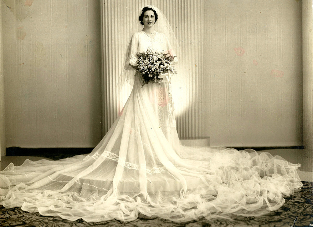 robe de mariée des années 30