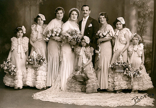 Robes de mariée et mariées des années 1930
