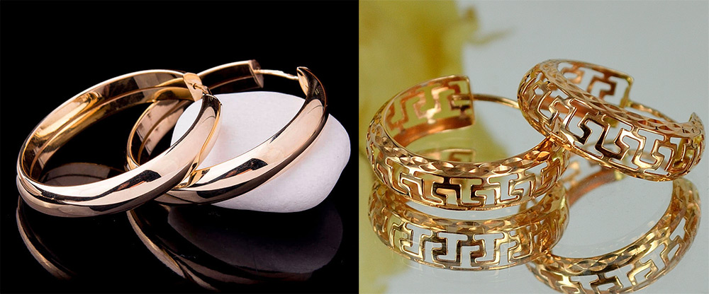 Boucles d'oreilles Congo - or