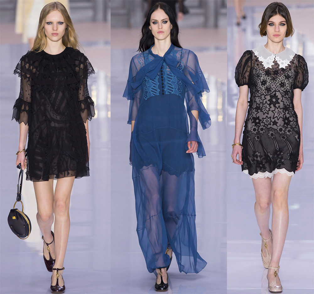 Belles robes en mousseline de soie