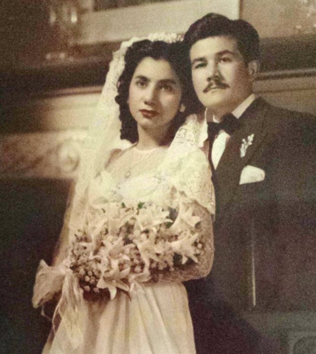 Photo de mariage peinte