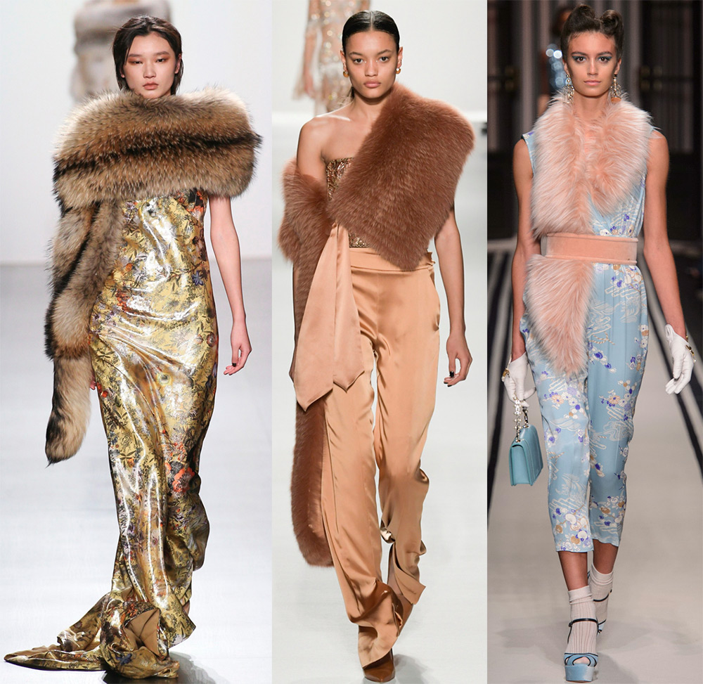 Écharpes longues en fourrure