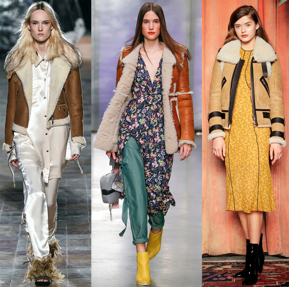 Manteaux en peau de mouton pour femmes pour l'hiver