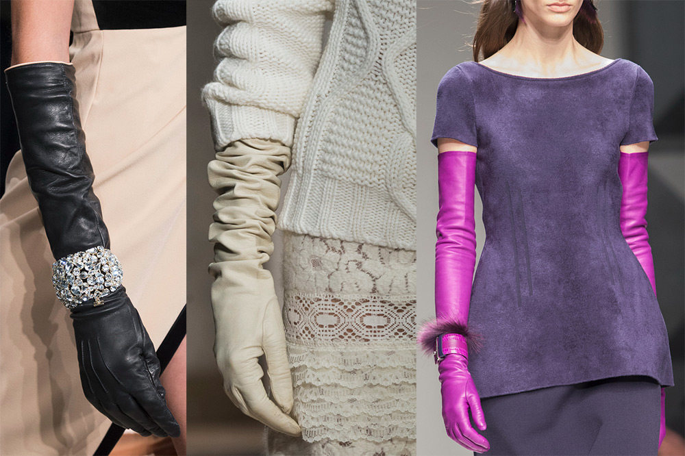 Gants longs femme automne-hiver