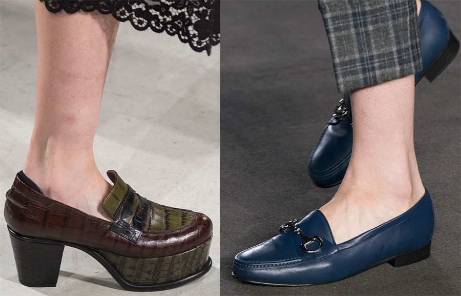 Chaussures à talons bas pour femmes