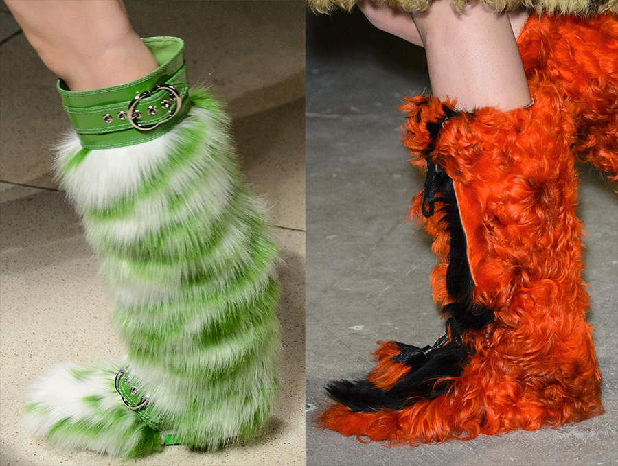 Chaussures femme avec fourrure