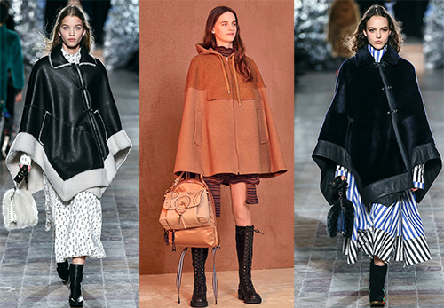 Capes à la mode et autres manteaux capes 2025-2026
