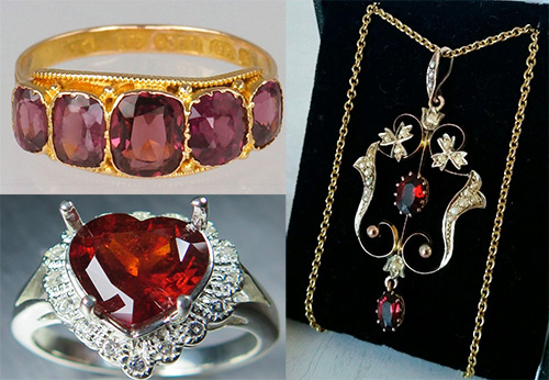 Pierre grenat-almandine - décorations et propriétés