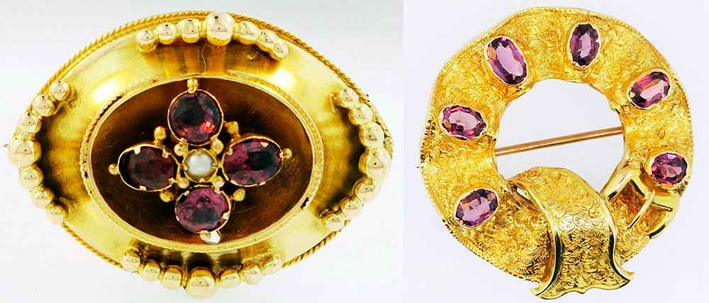 Bijouxavec grenat almandin