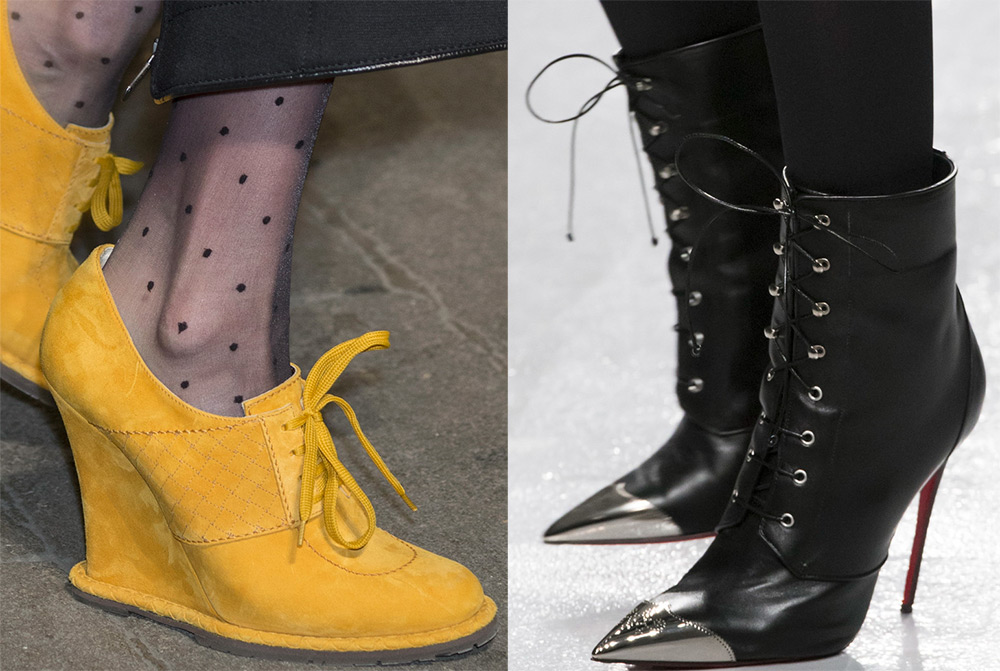 Chaussures pour femmes à la mode avec lacets