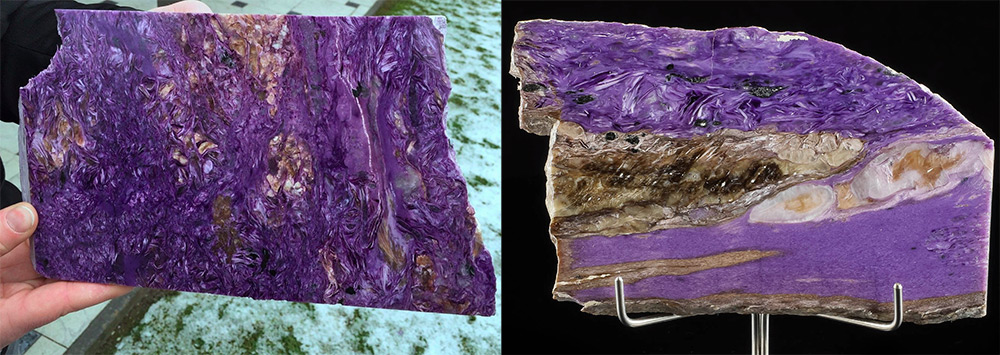 Pierre de charoïte violette