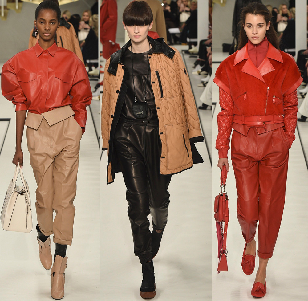 Pantalons en cuir pour femmes à la mode