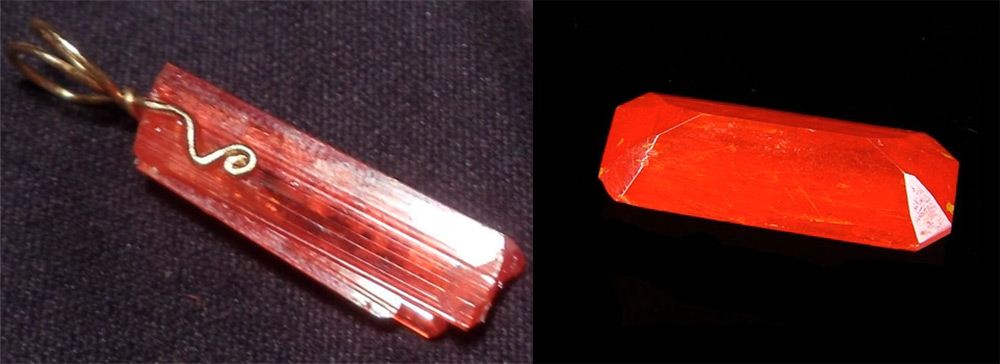 Pendentifs crocoïtes