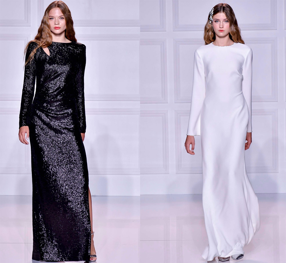 Minimalisme dans les robes de soirée