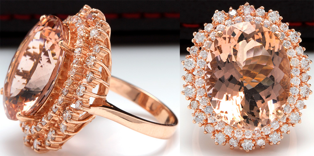 Bague morganite