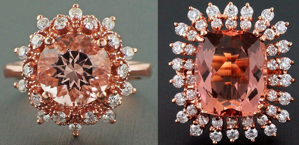 Bagues morganite