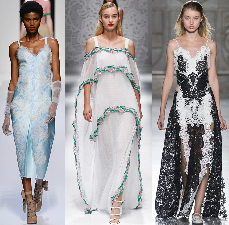 Des robes luxueuses de style lingerie