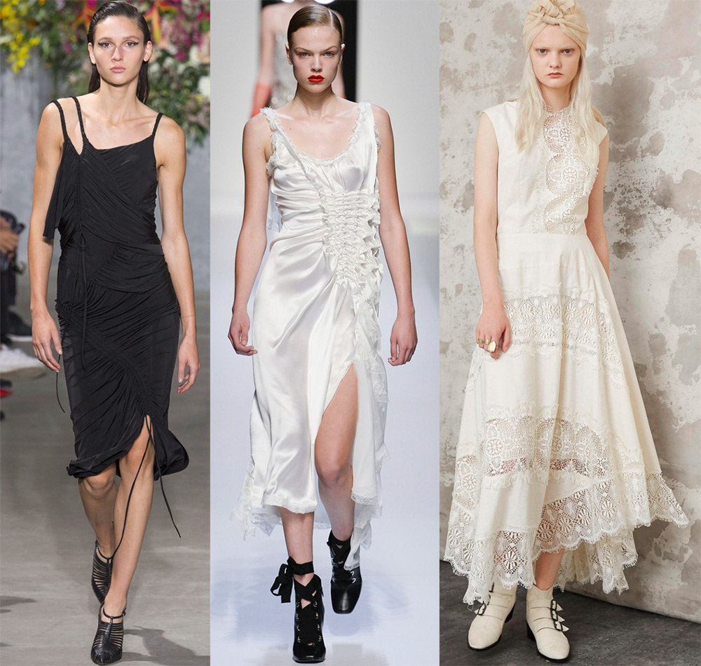 2018 robes de style lingerie