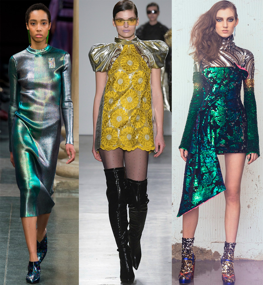 De belles robes brillantes