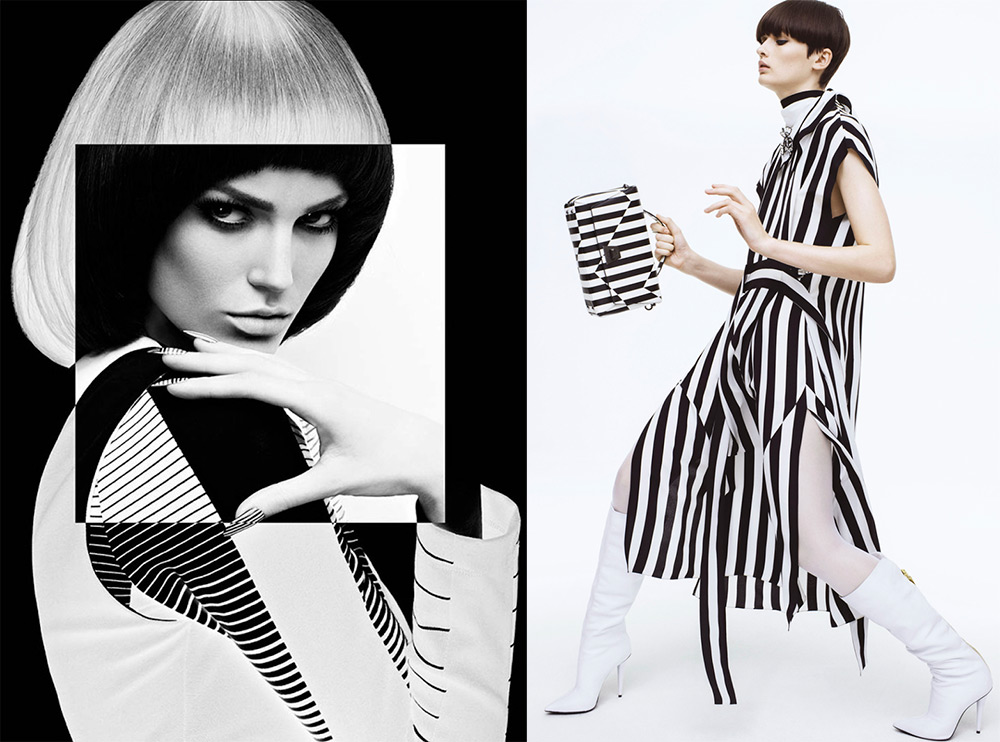 Looks noir et blanc pour les filles