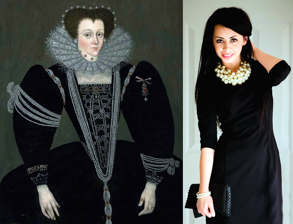 Bijoux pour vêtements noirs