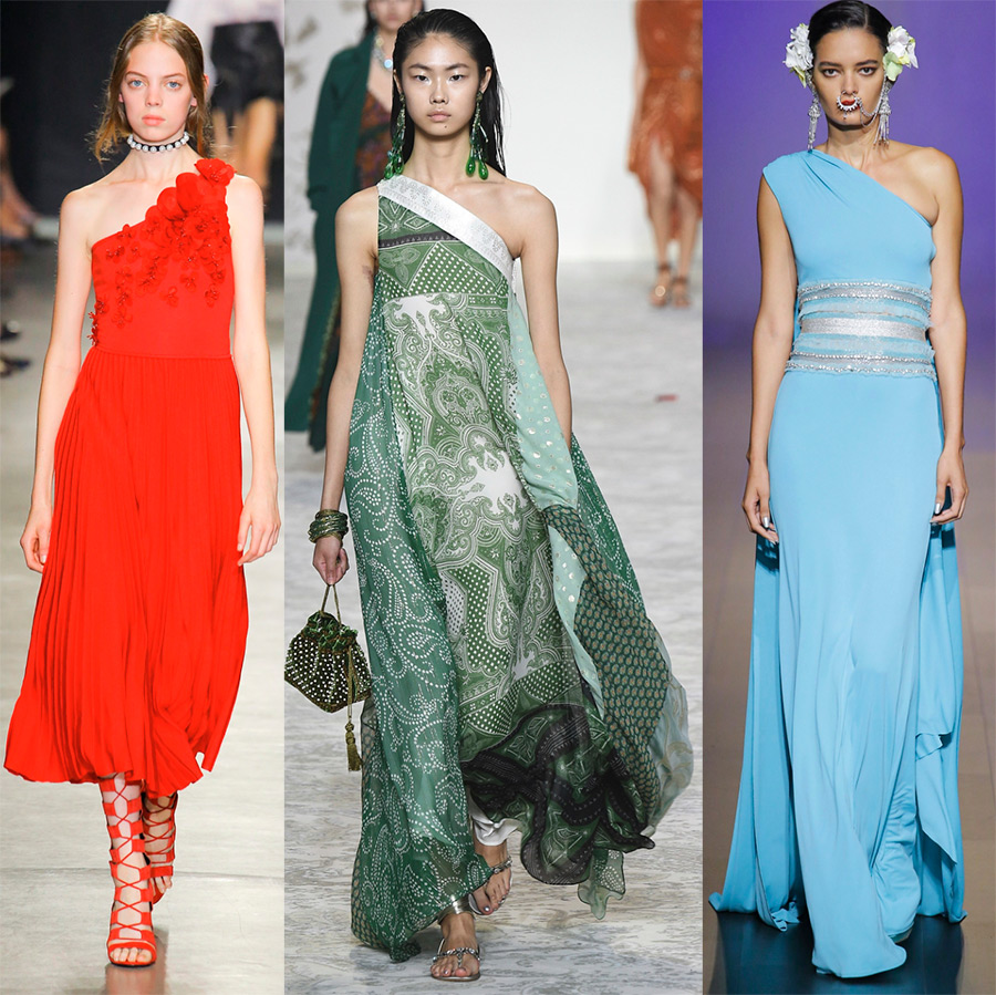 Robes d'été à une épaule