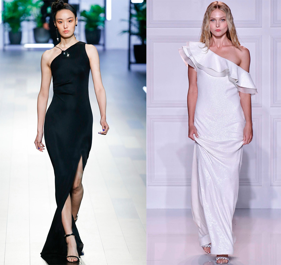 Une Épaule Robes 2026