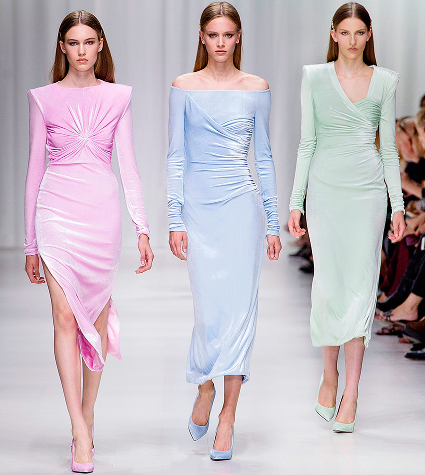 Draperie dans des vêtements à la mode