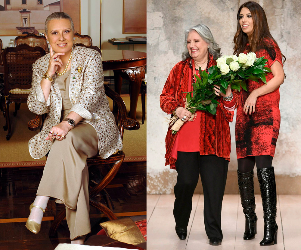 Laura Biagiotti et sa fille