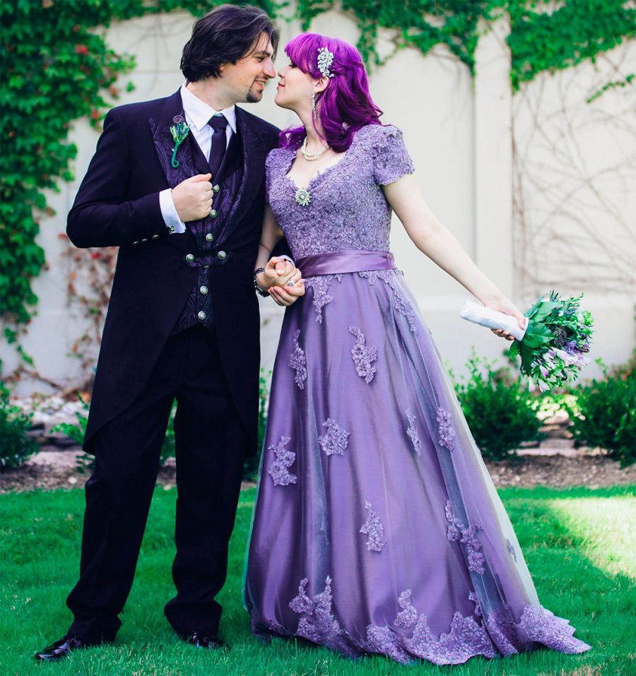 Robe de mariée luxuriante - modèles inhabituels